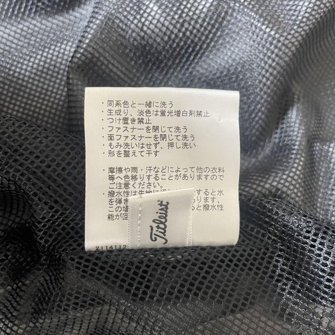 Titleist タイトリスト　ゴルフ　レインスーツ　上下　収納袋　黒　LL