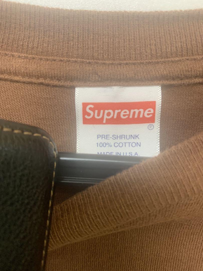 Supreme ブラウン ロングスリーブ Tシャツ M USAサイズ