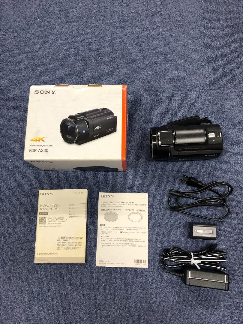 ジャンク SONY ビデオカメラ FDR-AX40