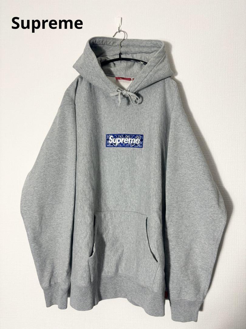 Supreme Bandana Box Logo Hooded Sweat XL