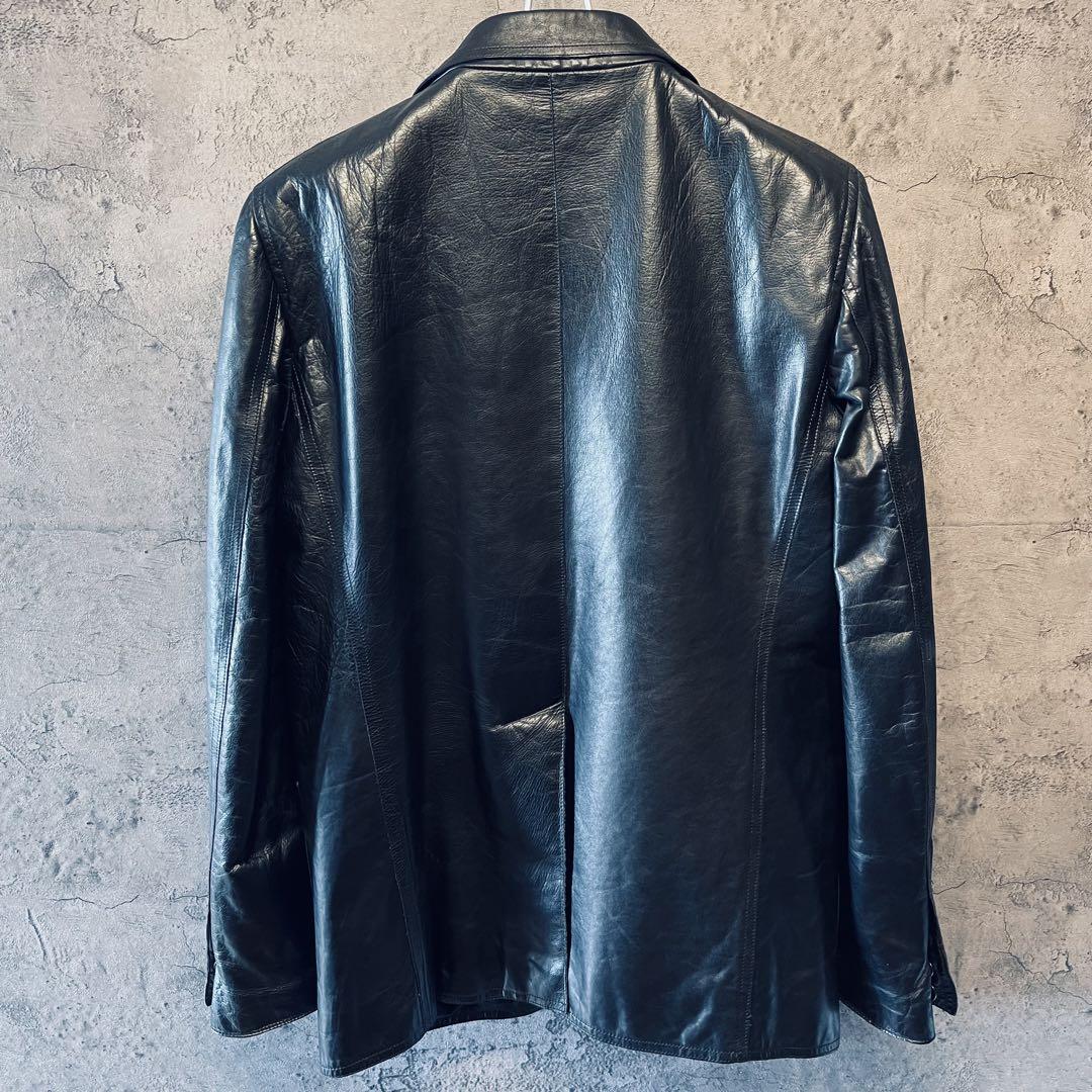 【美品良品】 牛本革 メンズ レザージャケット コスチュームナショナル Lサイズ 【美品良品】 牛本革 メンズ レザージャケット コスチュームナショナル Lサイズ