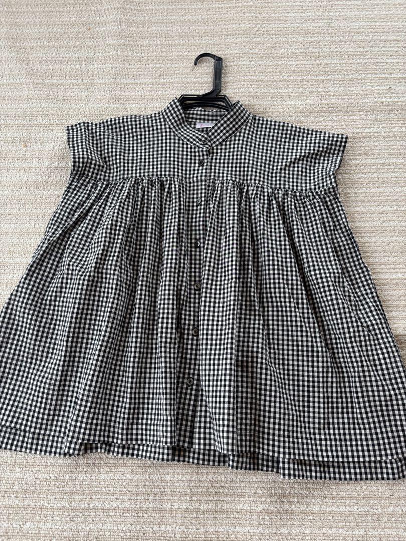 Sa-Rah 服 チェック柄半袖シャツ - メルカリ