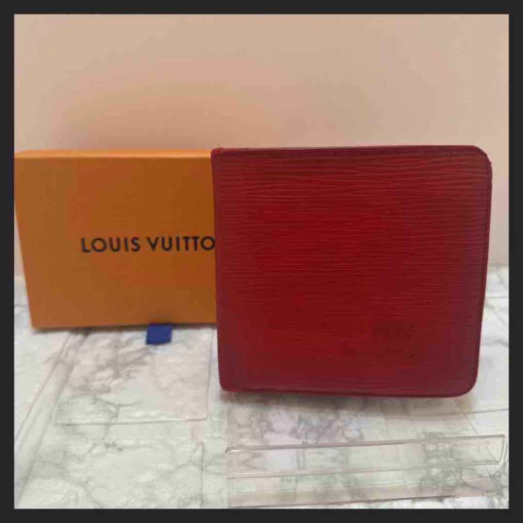 LOUIS VUITTON 折り財布 エピ ポルトフォイユ マルコ レッド