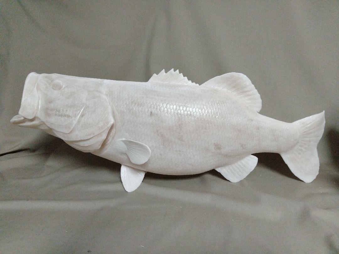 ハンドメイド 62cmブラックバス フィギュア レプリカ 未塗装