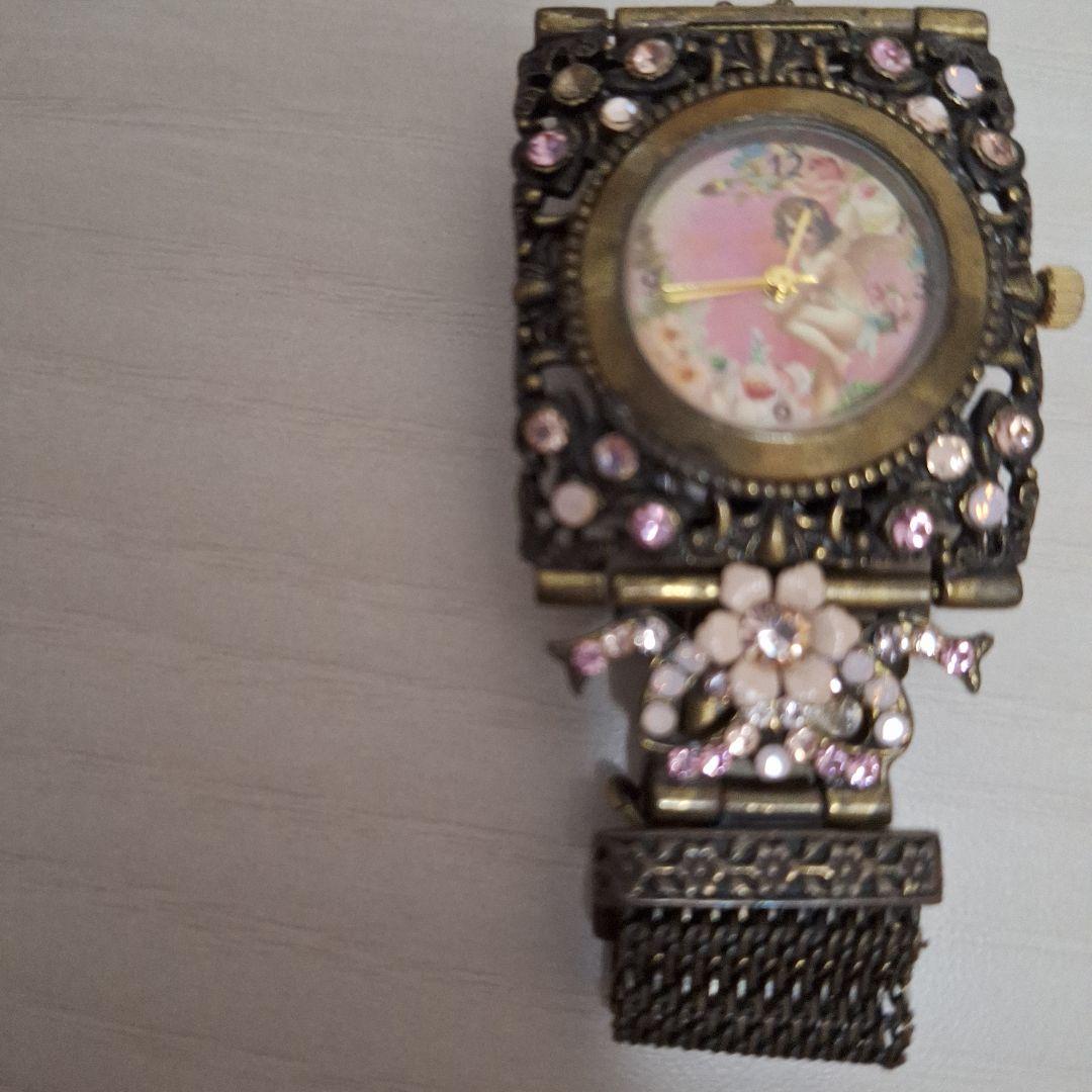 ミハエルネグリン アンティーク風 天使 花装飾 レディース時計 ミハエルネグリン アンティーク風 天使 花装飾 レディース時計