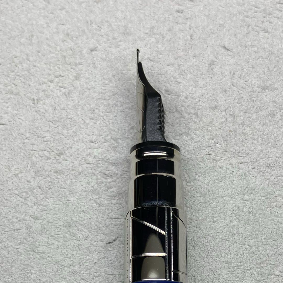 WATERMAN パースペクティブ万年筆 F細字 CTブルー コンバーター付き