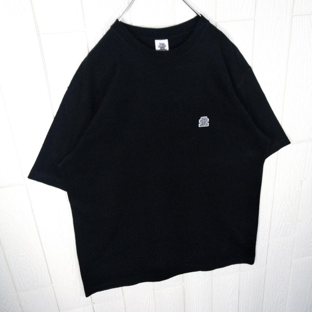 BLACK EYE PATCH】ロゴ刺繍ワッペン Tシャツ 黒