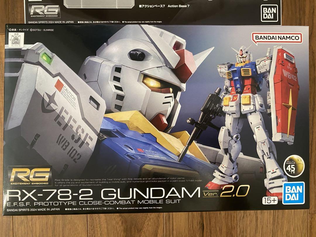 RG RX-78-2 ガンダム Ver.2.0用武器セット + 本体 + ベース