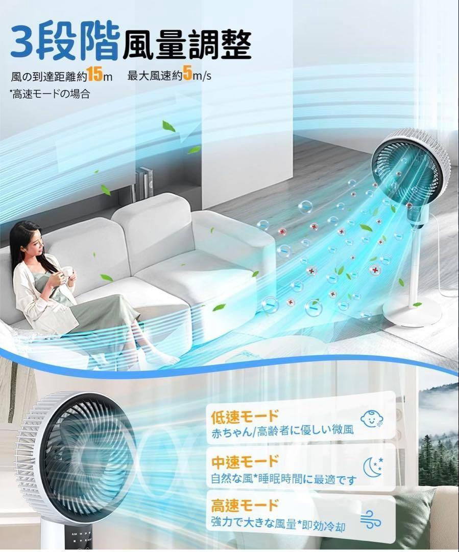 サーキュレーター 扇風機 冷風機 静音【2025新登場 薄型ボディ&猛暑対策】 サーキュレーター 扇風機 冷風機 静音【2025新登場 薄型ボディ