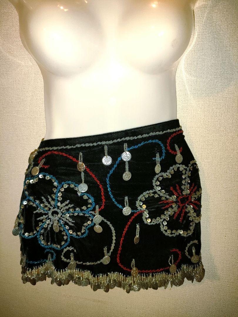 【新品】エジプト製のベリーダンスヒップスカート