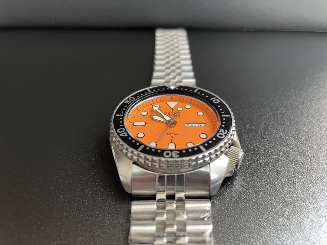 箱　本革ベルト付き　SEIKO ダイバー　7548-700c オレンジダイバー