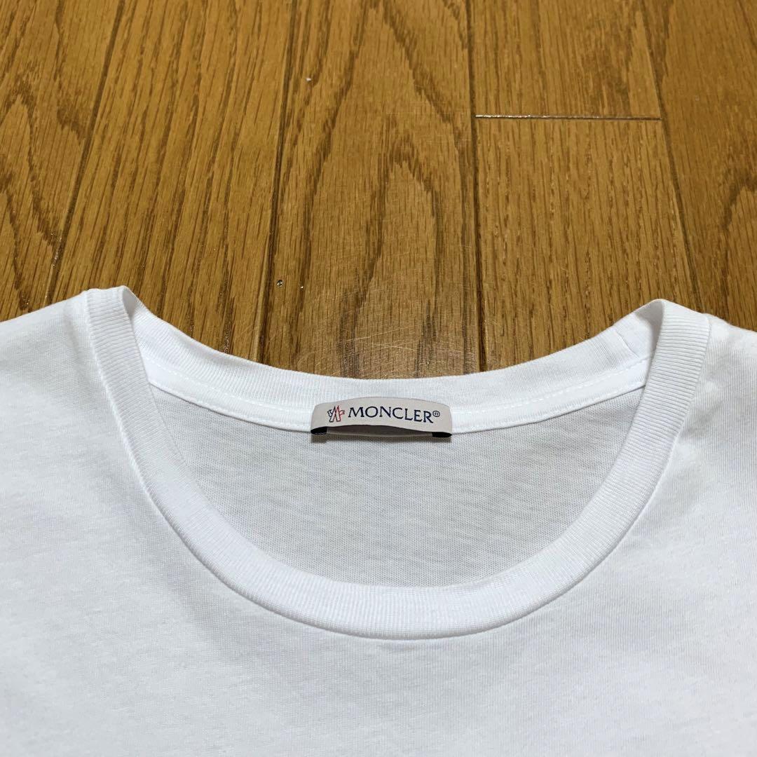 極美品　モンクレール　Tシャツ　ホワイト　サイズXS　国内正規品