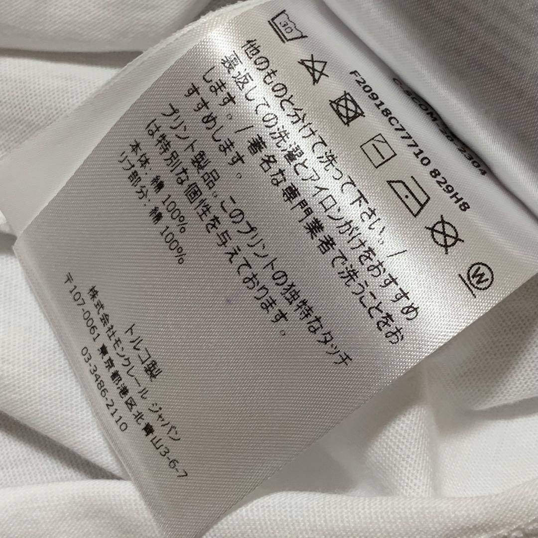 極美品　モンクレール　Tシャツ　ホワイト　サイズXS　国内正規品