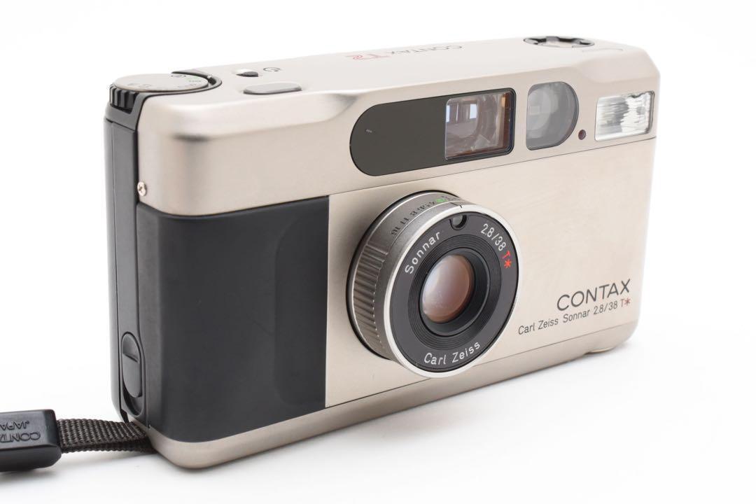 【動作品】CONTAXコンタックス T2 チタンブラック フィルムカメラ