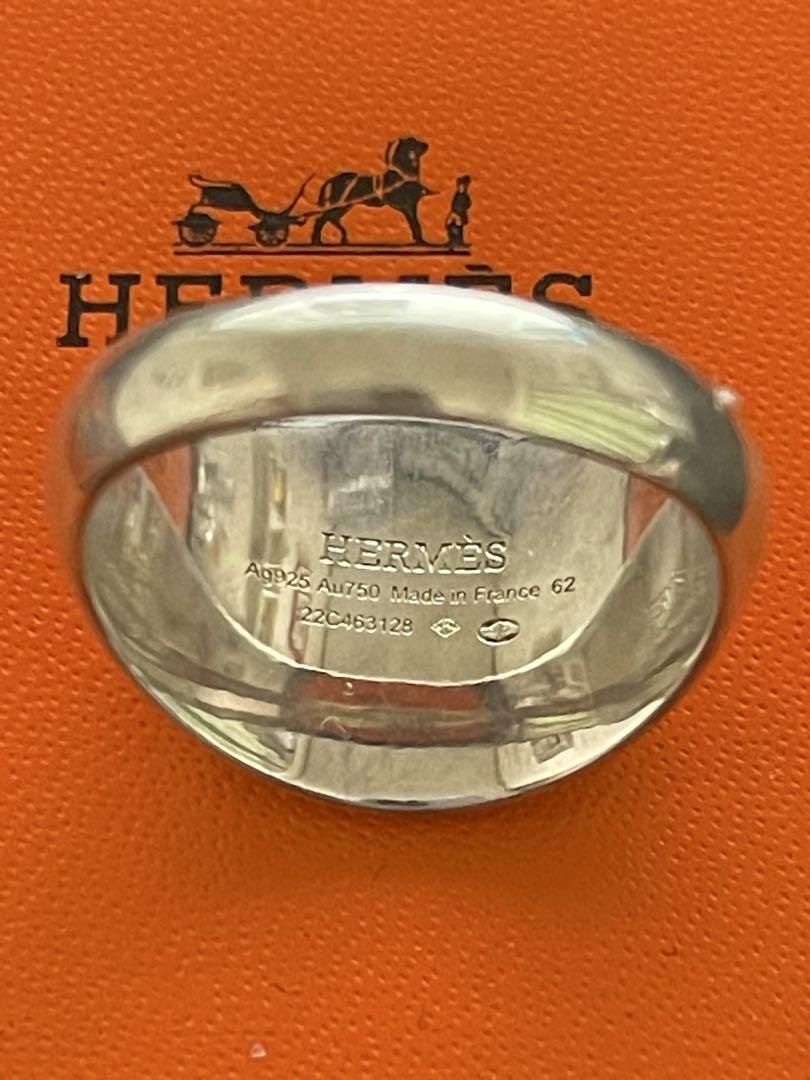 最新人気 HERMES エルメス エクスリブリス 日本サイズ約22号 リング アクセサリー