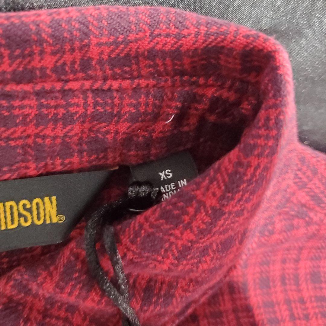 Harley-Davidson レッドチェック長袖シャツ