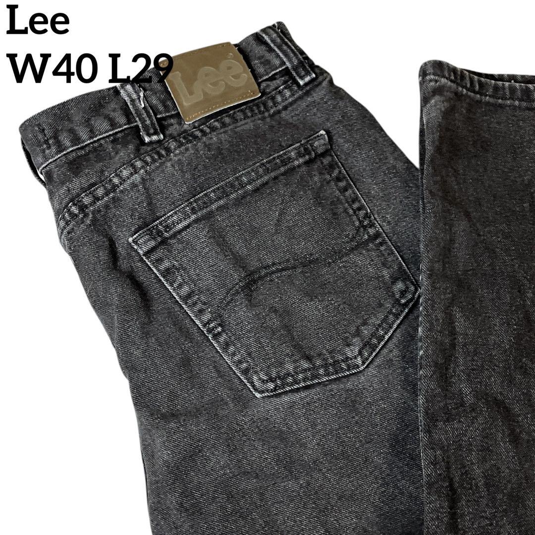 Leeリー 00sメキシコ製 バギーデニム ブラックデニム ジーンズW40L29