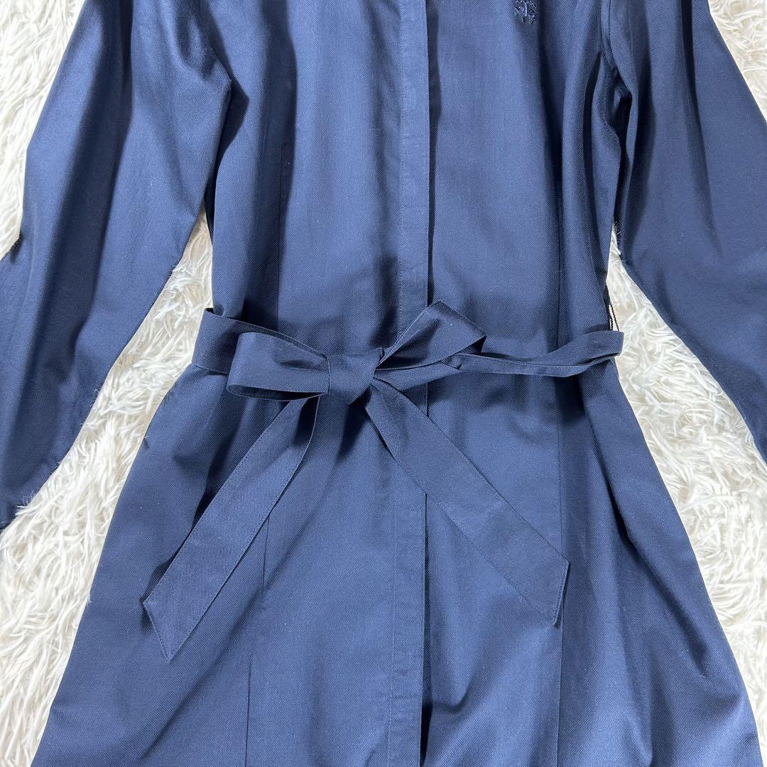 海外ブランドアウトレット通 未使用級✨ブルックスブラザーズ シャツワンピース ロング 比翼 ワンピース