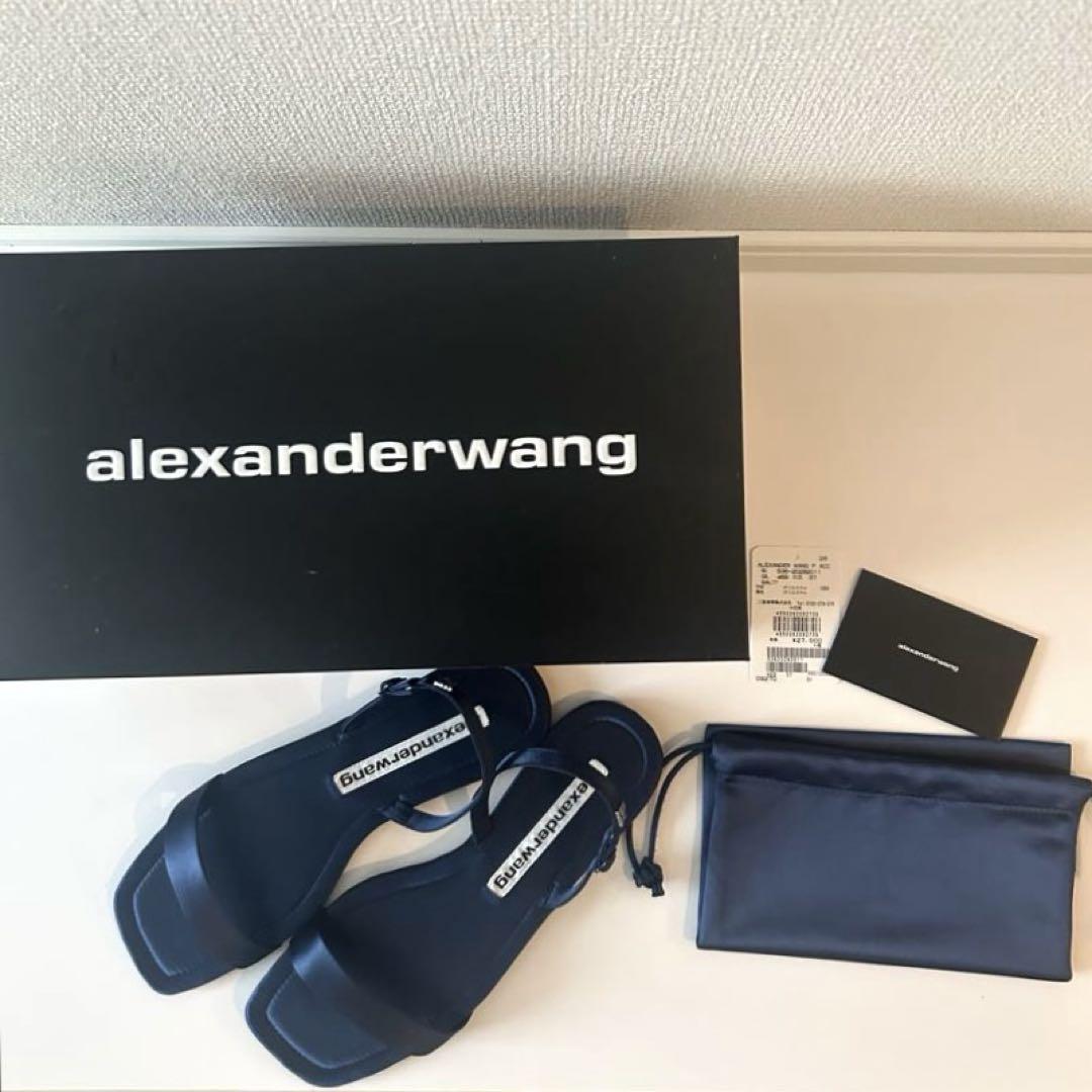 alexanderwang ネイビー サンダル 37 試着のみ