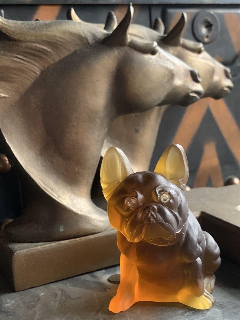 アンティーク雑貨 Westmoreland French Bulldog Vintage Westmoreland Black Glass French Bulldog Figurine | eBay