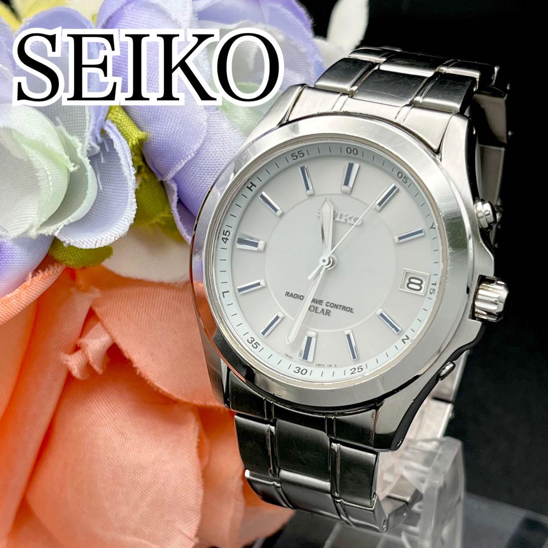 稼動 腕時計 SEIKO セイコー スピリット 電波ソーラー デイト