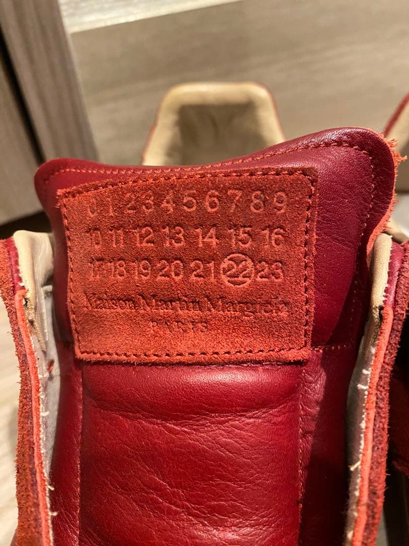 お礼や感謝伝えるプチギフト マルジェラ スニーカー 赤 40 Replica