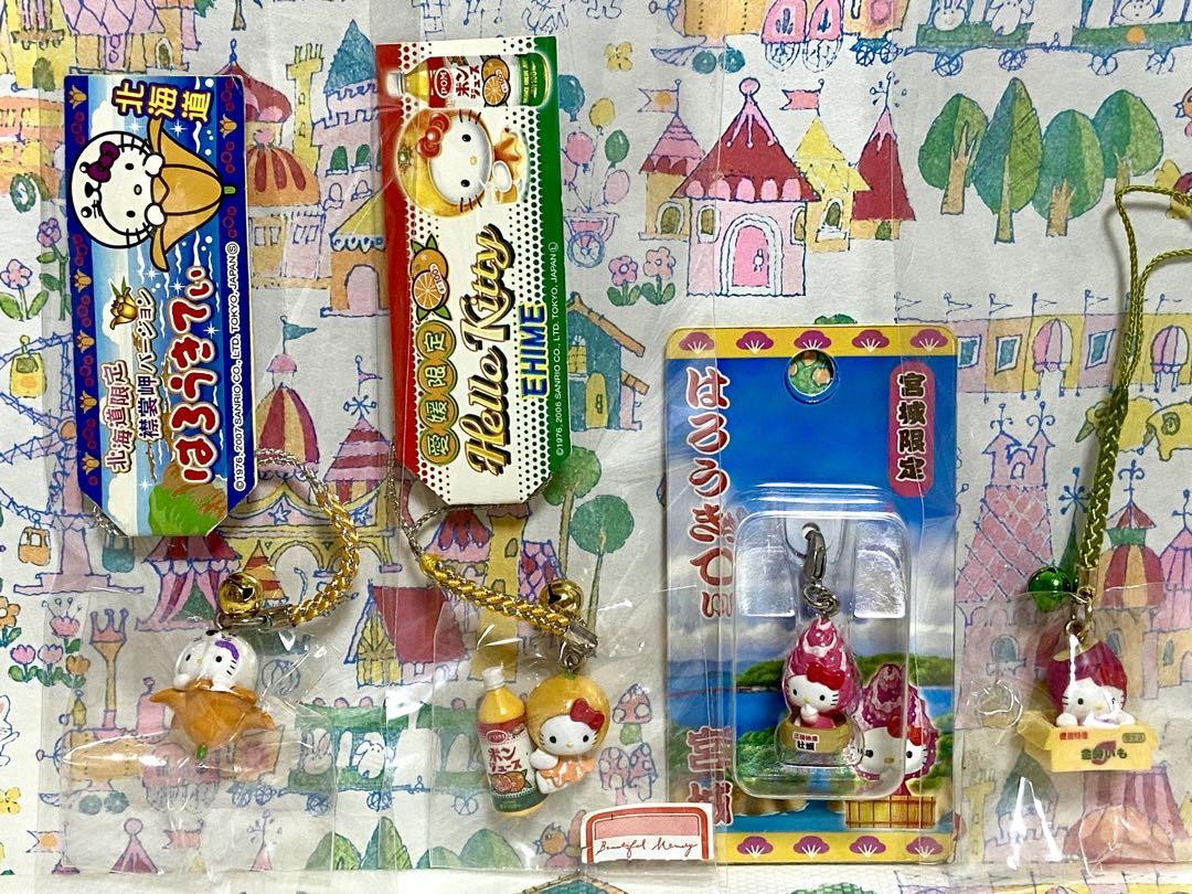 キティ まとめ売り 30 ご当地 根付け 手鏡&巾着袋 ぬいぐるみ