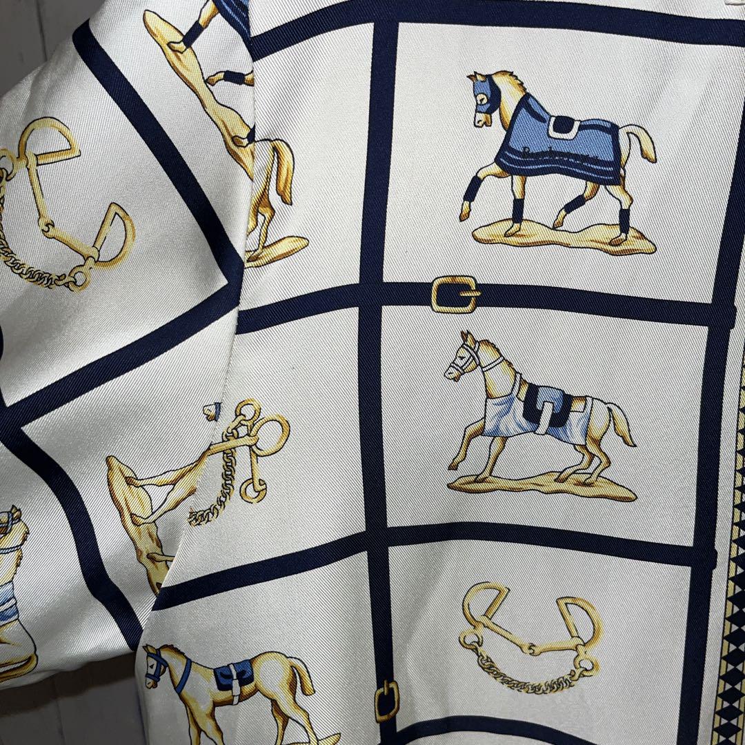 初売り 福袋 高級感】 スカーフ柄 バーバリーヴィンテージ総柄シャツ Burberry's トップス