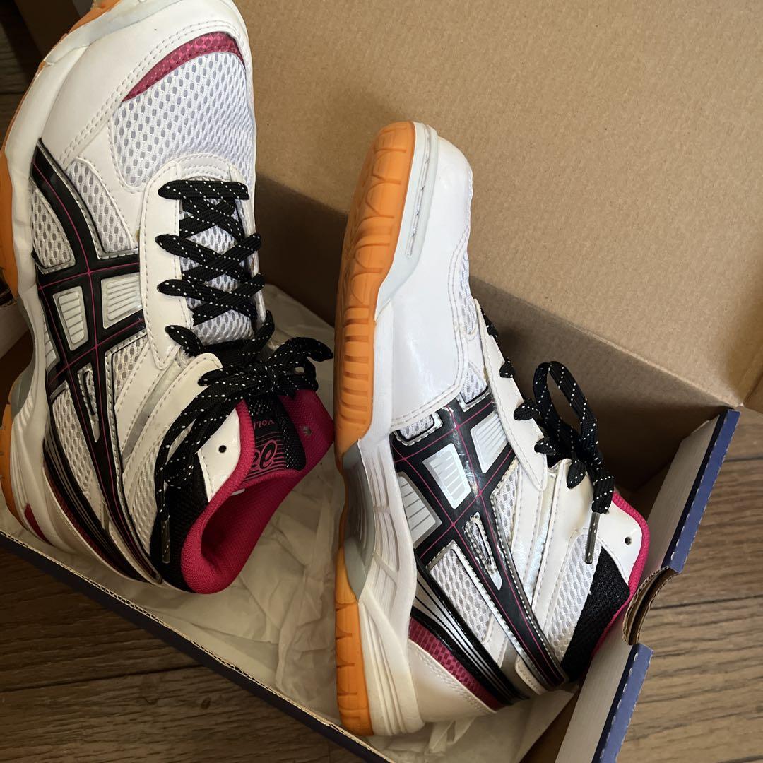 ASICS バレーボールシューズ ホワイト/ブラック/レッド