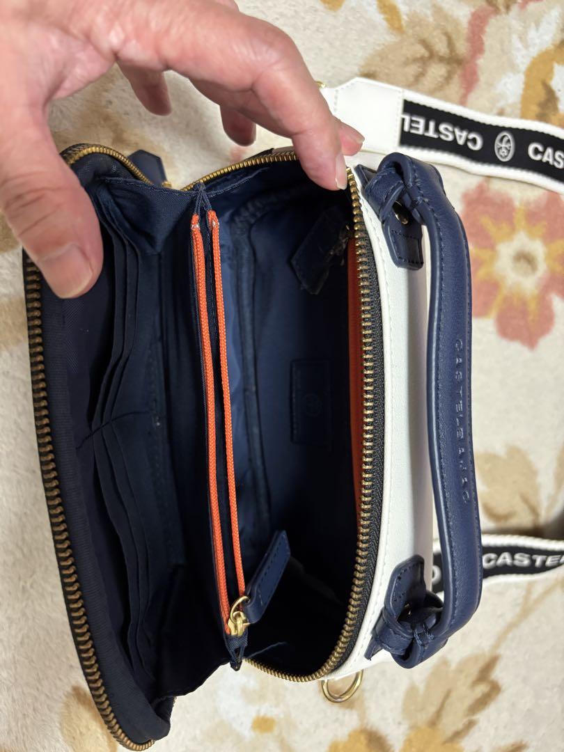 CASTELBAJAC ショルダーバッグ ネイビー/レッド