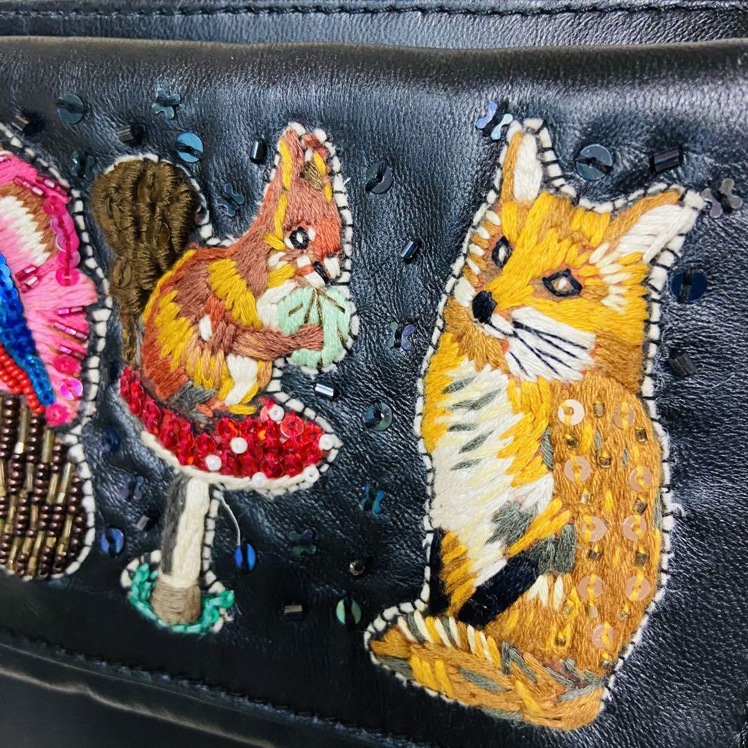 羊革✨tamaoworld✨ナタリーレテ✨手刺繍✨ショルダーバッグ 羊革✨tamaoworld✨ナタリーレテ✨手刺繍✨ショルダーバッグ