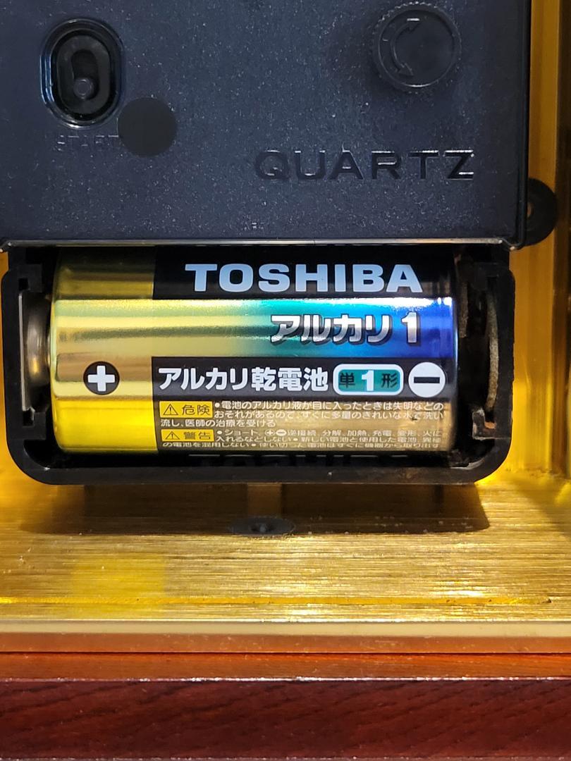 SEIKO 音楽機能付き置時計 ガラスと木製