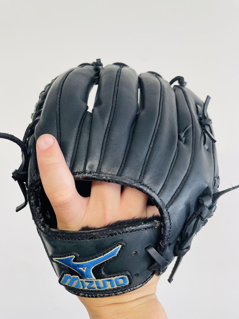 【未使用品】MIZUNO ミズノ　軟式用グローブ　黒レザー 左投用　グローブ