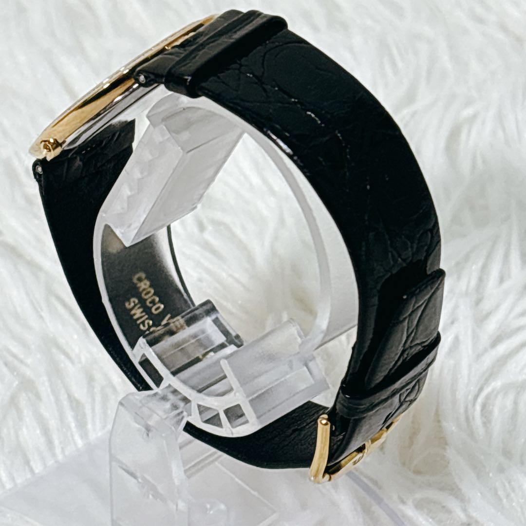 ✨未使用級✨ モーリスラクロア クォーツ ストーンベゼル レザーベルト 不動品