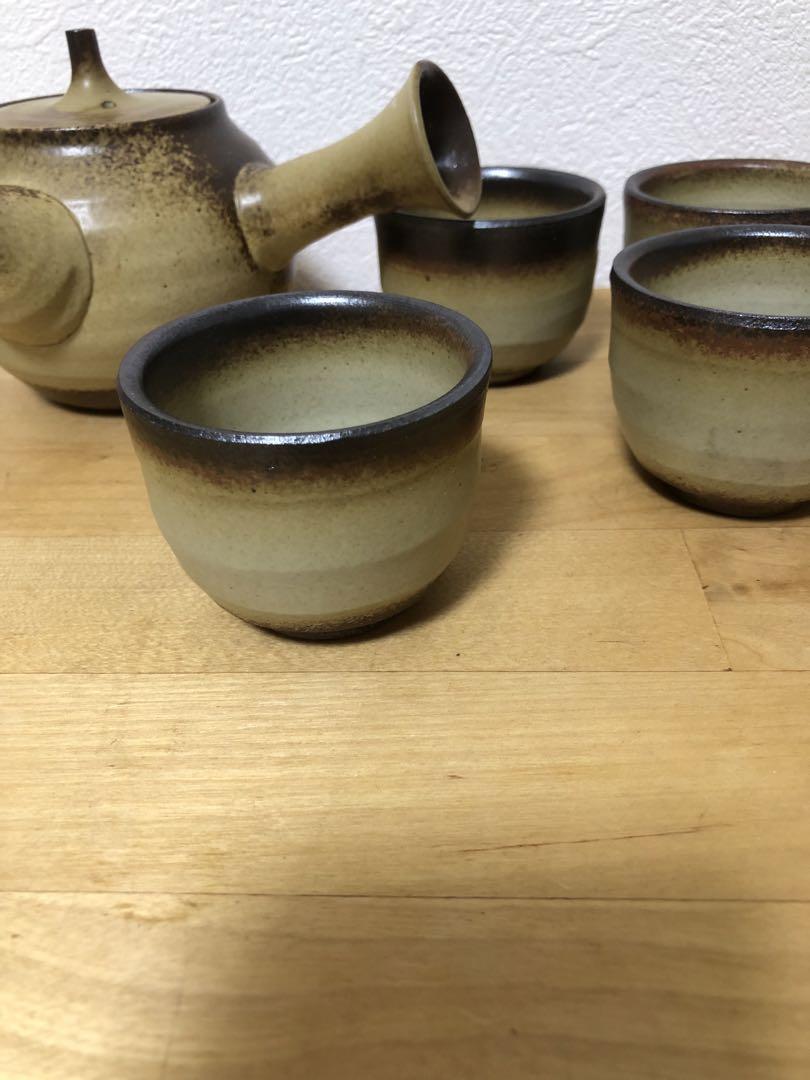 ★武州・飯能窯 飯能焼 急須 1湯呑5セット売り