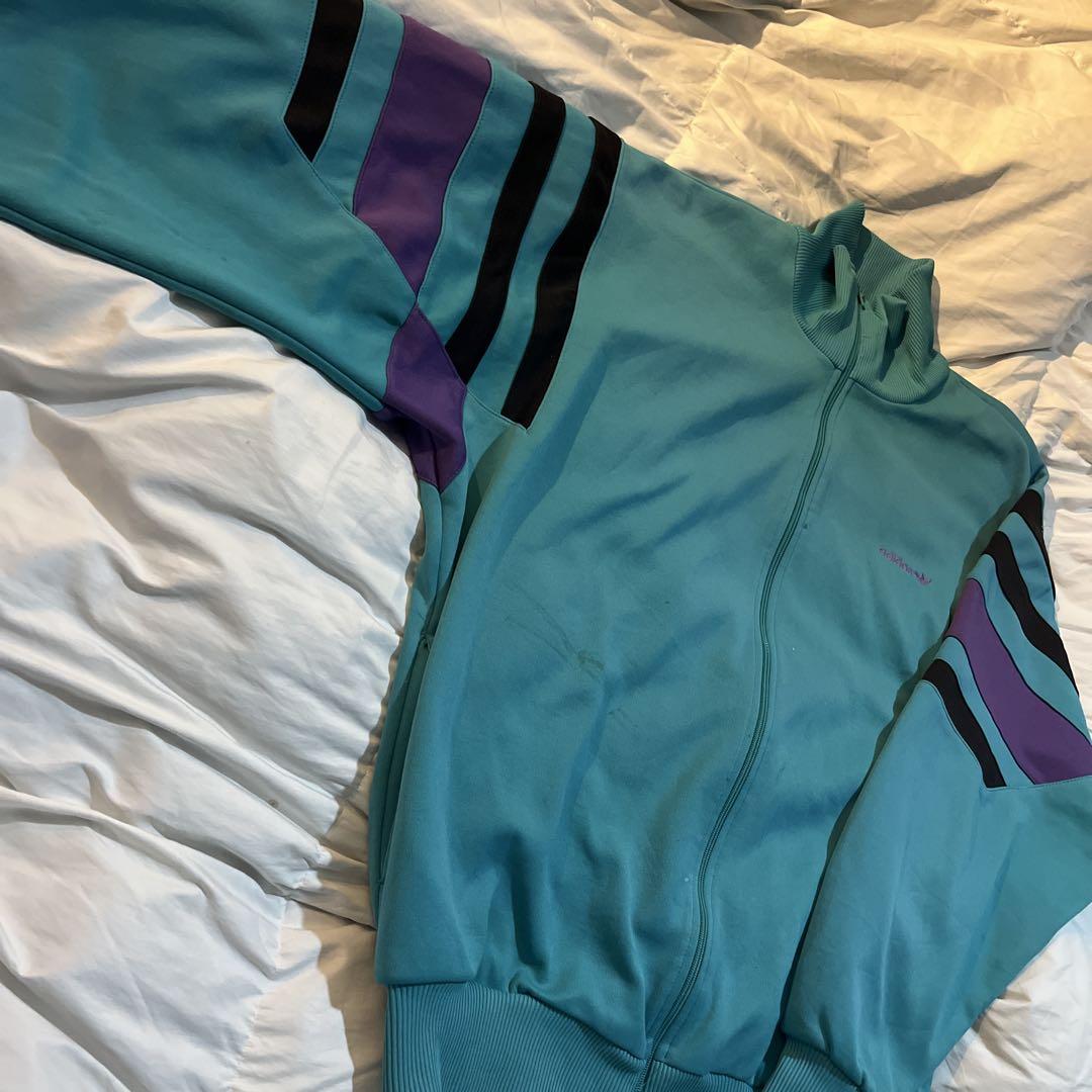 希少】80´sアディダス adidas トラックジャケット 青