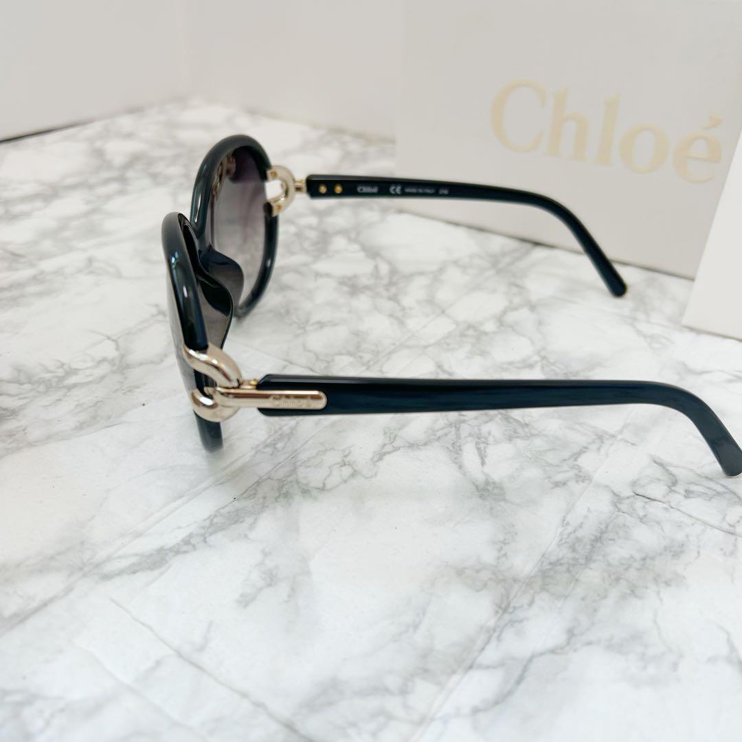 人気商品ランキング Chloe 52-56 ゴールド ブラック サングラス クロエ 小物