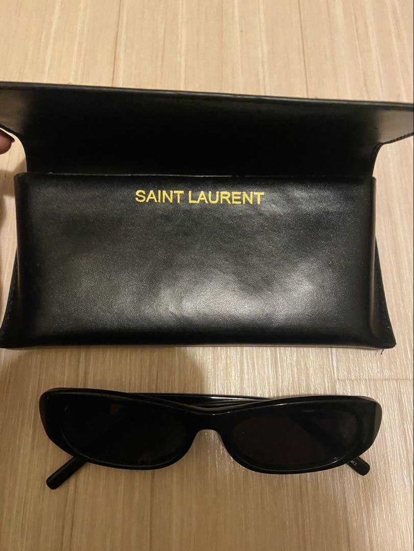 SAINT LAURENT ブラックサングラス ケース付き