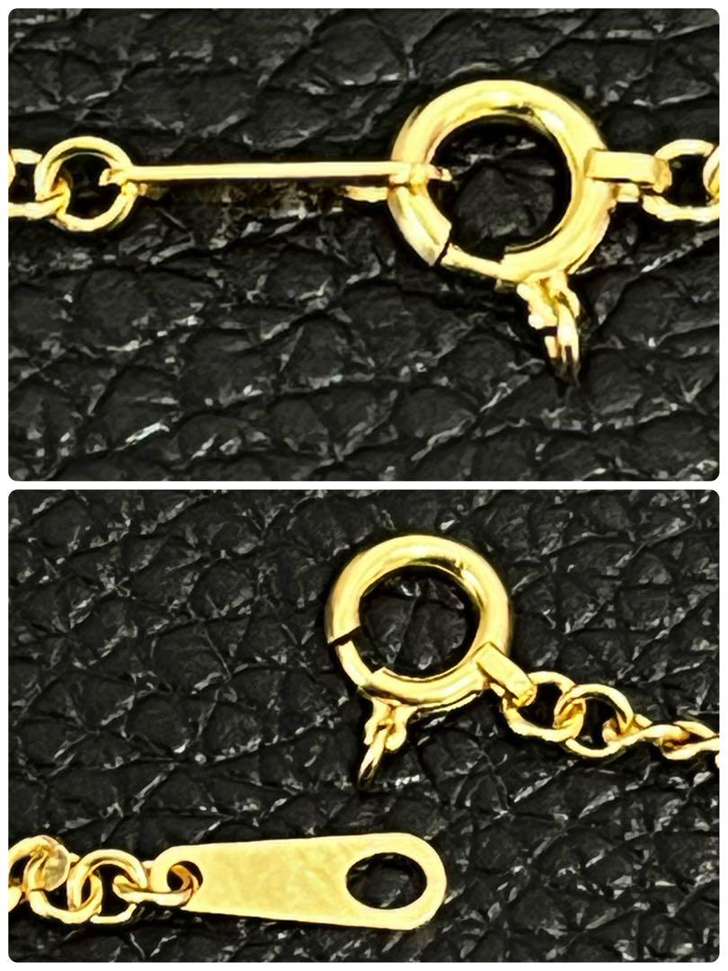 B062418)K18 YG ブレスレット フィガロチェーン アクセサリー