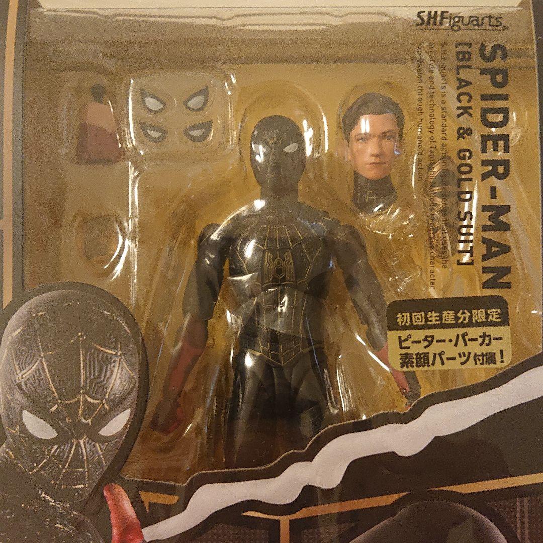 スパイダーマン ブラック&ゴールドスーツ 初回生産分限定素顔