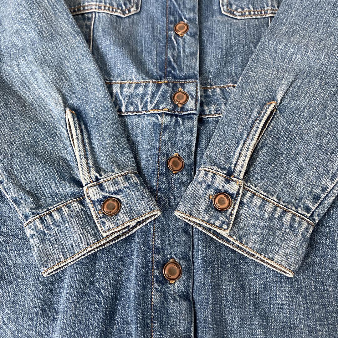 タグ付き✨】完売品！ZARA ザラ デニムワンピース ロング 長袖 M