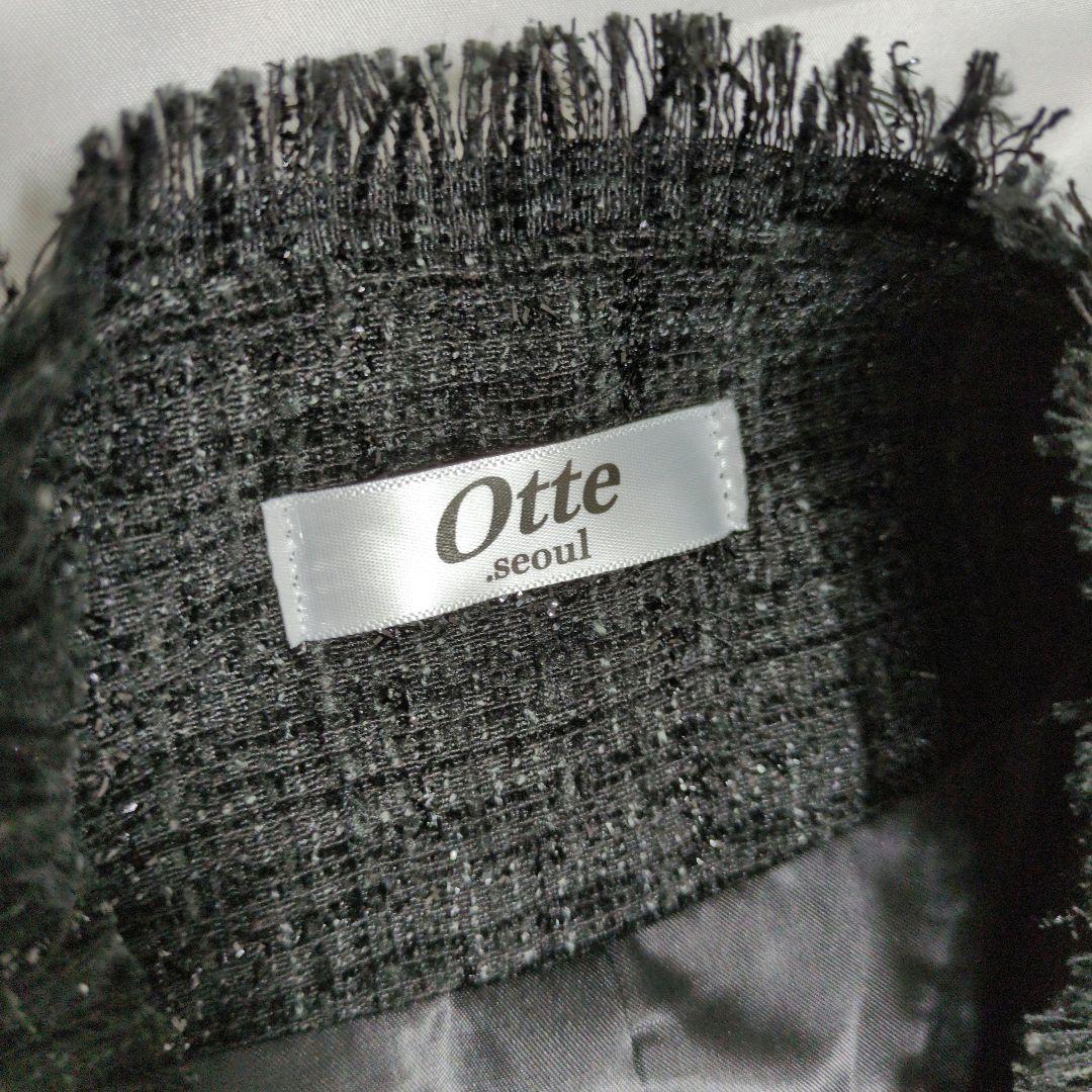 otte アイドルラグジュアリーツイードジャケット 銀ボタン