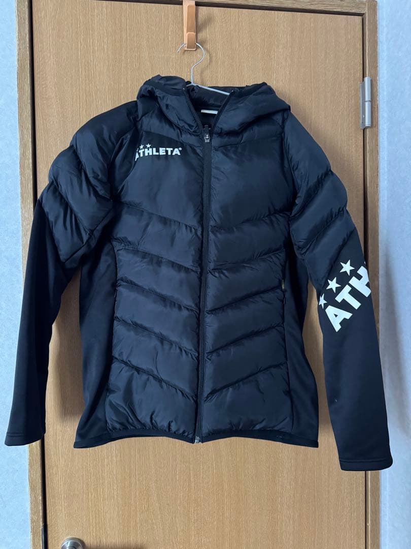 ATHLETA フード付きダウンジャケット L ブラックL・ATHLETA