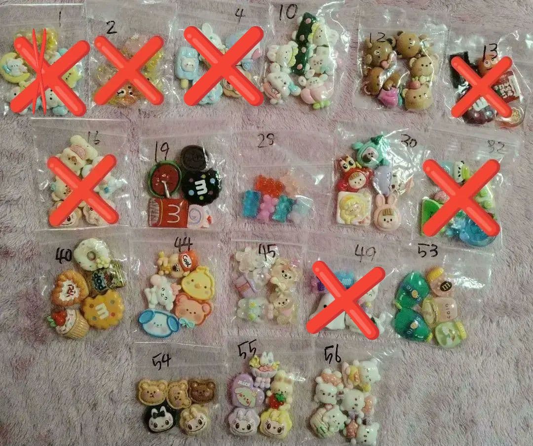 デコパーツ　アソートまとめ売り　1袋100円2