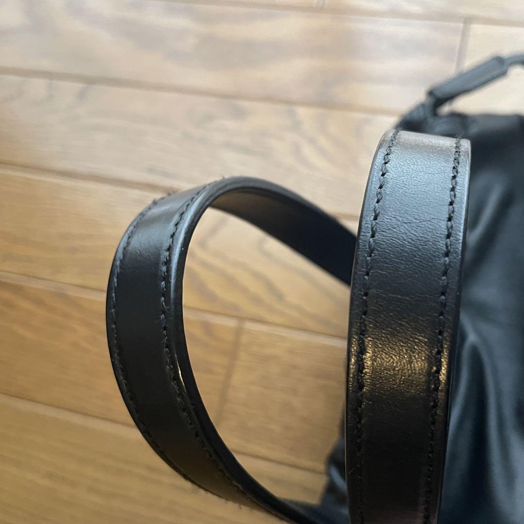 【美品　定価　¥74,800】土屋鞄　ラッフル　ドローストリングトート　黒