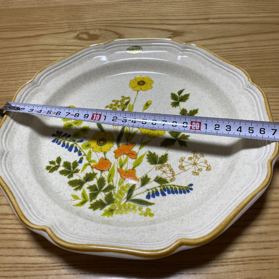 昭和レトロ　ミカサセラ ストーン　日本製　大皿　当時物　約31.5㎝×2.7㎝ 昭和レトロ！未使用品！ミカサ MIKASA 人気のテラストーンバニラ
