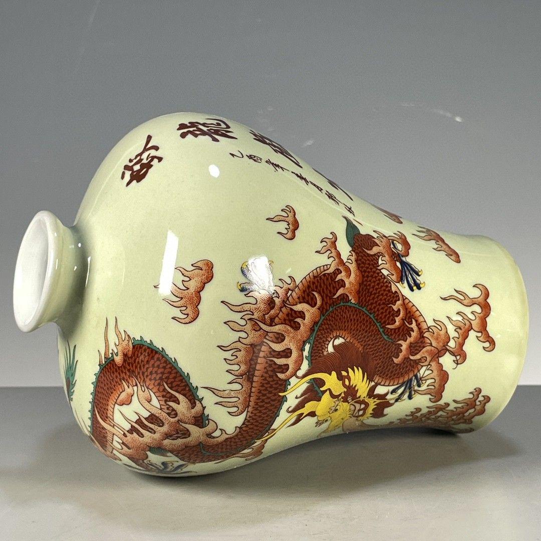 粉彩花卉図紋賞瓶 装飾品 花瓶 美品 景徳鎮 陶磁器 工芸品 美術