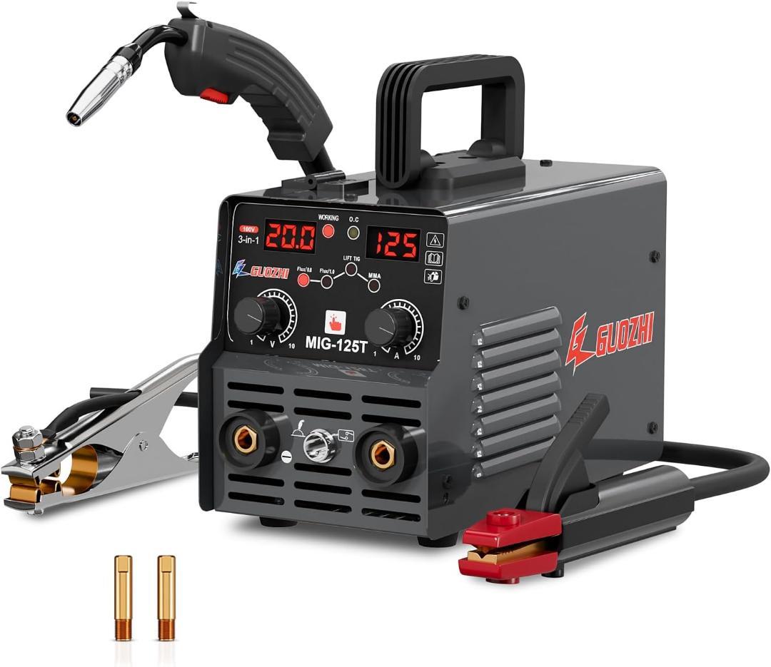 新品未使用✨　溶接機 100v 半自動 125A アーク溶接 ノンガスワイヤー