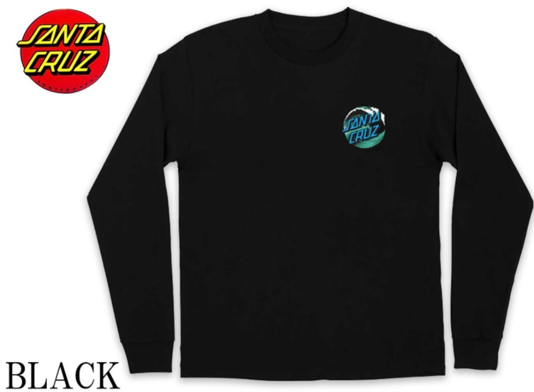 SANTA CRUZ   Wave Dot  サンタクルーズ　ロンT   黒L