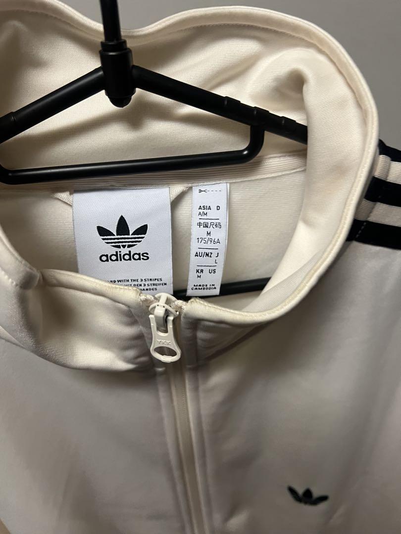 adidas ジップアップジャージ AM ホワイト